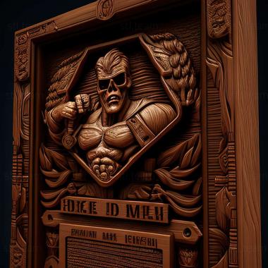3D модель Игра Duke Nukem 3D, посвященная 20-летию мирового турне (STL)